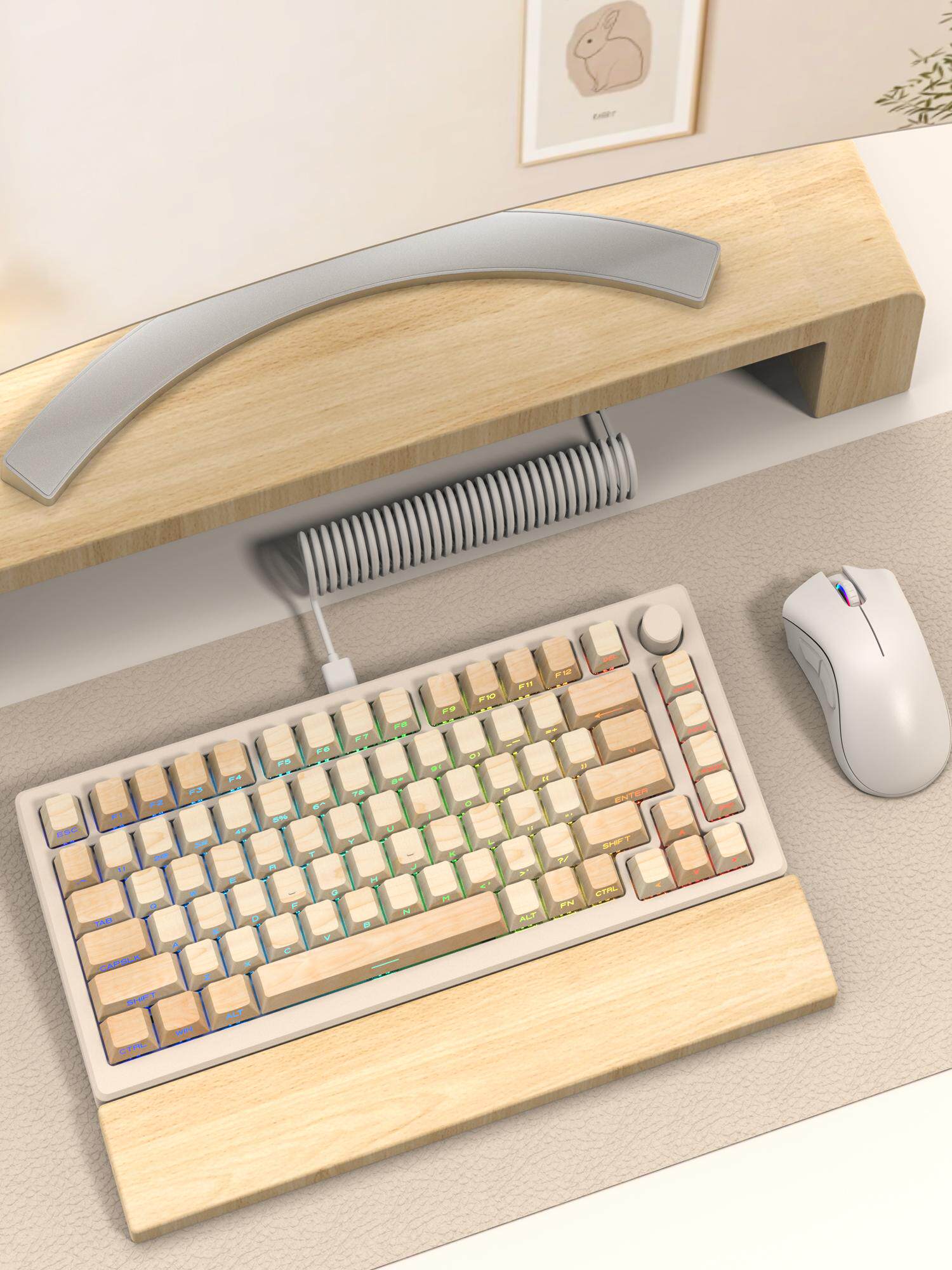 WOMIERS LOG SERIES OF ORIGINAL SIDE-ENGRAVED KEYCAPS PBT CREATIVE PERSONALITY TRANSLUCENT KEYCAPS SUBLIMATION