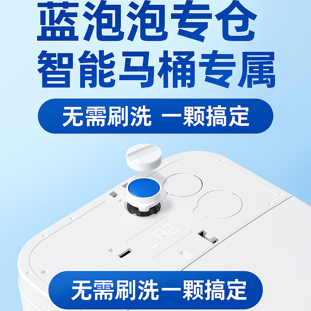 智能马桶专用洁厕宝蓝泡泡
