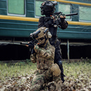 軍訓(xùn)表演迷彩演出套裝 女 男戶外戰(zhàn)術(shù)特種兵長袖 純棉兒童迷彩服套裝