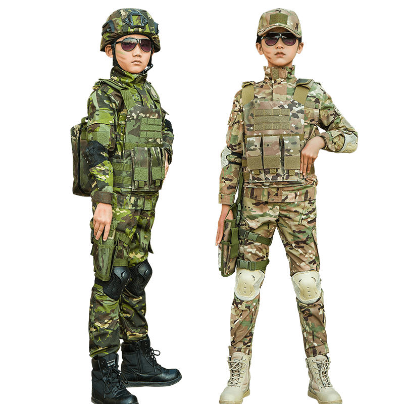 春季儿童迷彩服套装特种兵男童