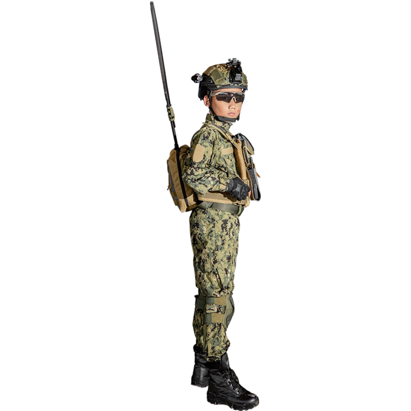 户外儿童迷彩服短袖套装