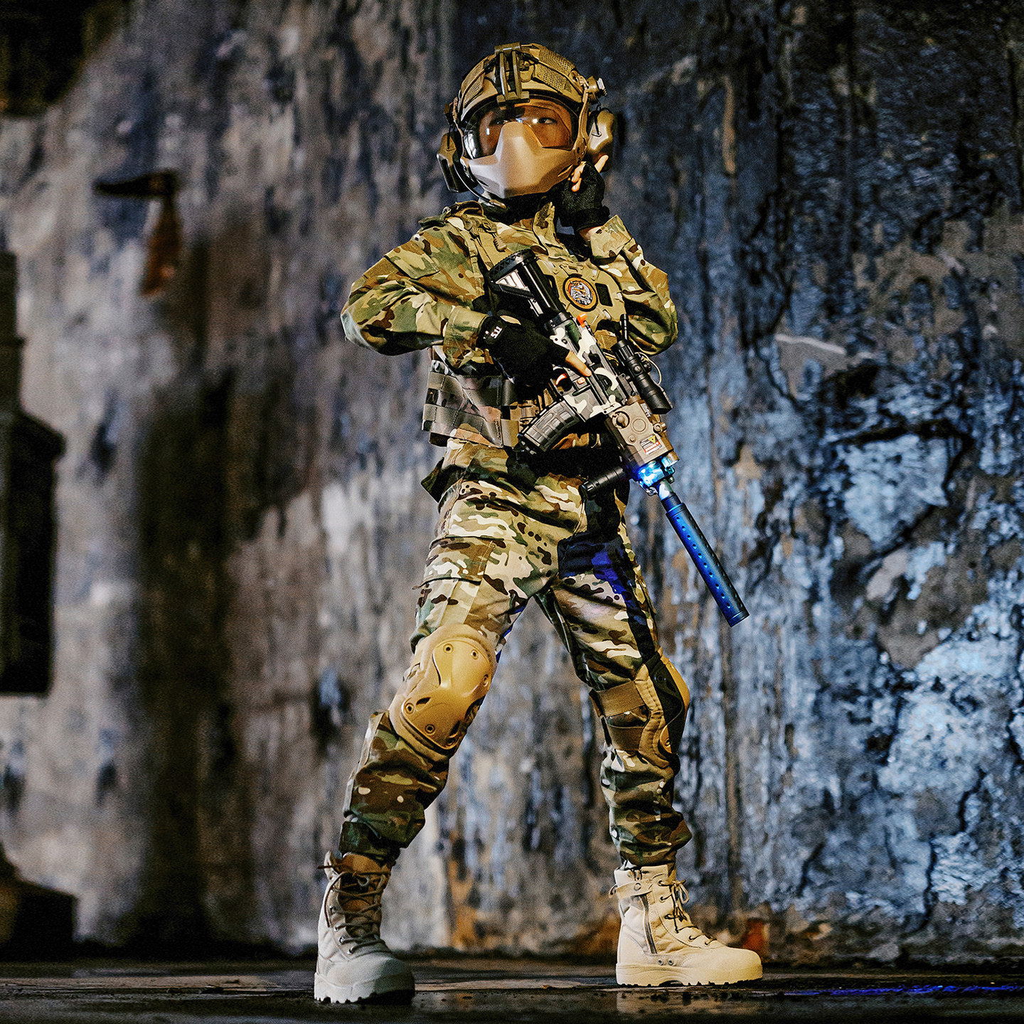 儿童纯棉特种兵迷彩服