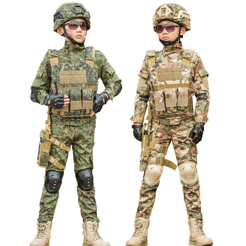 户外儿童迷彩服套装特种兵演出服