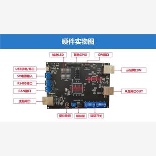 485接口 EtherCAT主从开发板学习板 CAN STM32 SOEM主站 AX58100