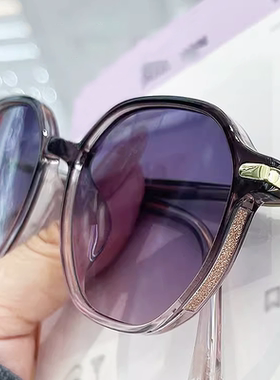 高级墨镜女粉紫渐变高清遮阳防晒小脸显瘦太阳镜2025新款防紫外线