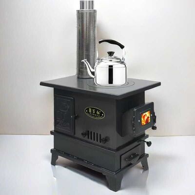 取暖炉农村柴煤两用室内烤火一体炉家用气化炉柴火炉烤箱炉壁炉