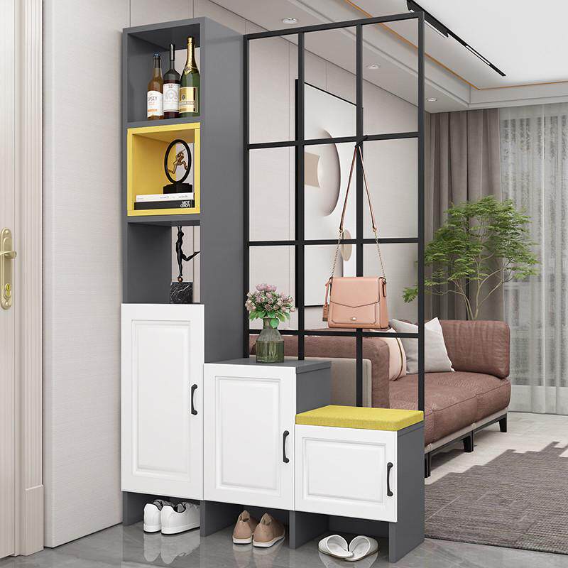 入户玄关柜客厅隔断简约现代轻奢鞋柜一体小户型多功能门厅柜屏风
