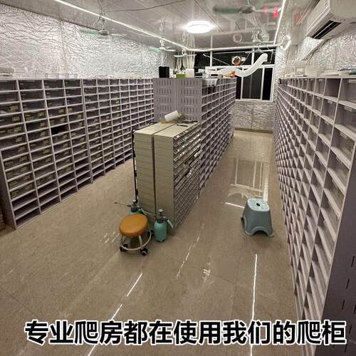 PVC爬柜豹纹守宫蜥蜴爬宠饲养箱6A4抽屉盒睫角蛇柜宠物智能恒温箱