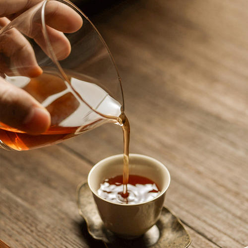 栈语 中式玻璃公道杯 加厚手工透明耐热玻璃公杯功夫茶海分茶器
