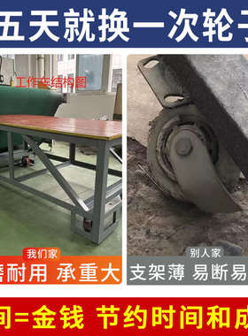 米想6寸重型万向轮子红色pu铁芯聚氨酯4寸8平板手推车轮工业脚轮