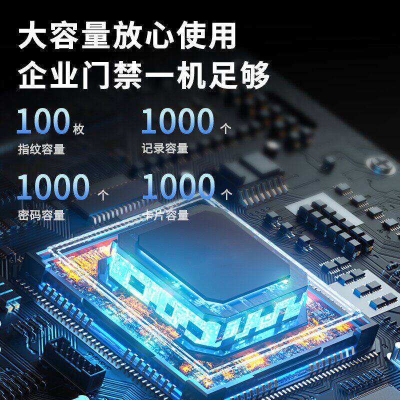 玻璃指纹锁办公室密码锁拉门有框无框单双门智能电子锁免打孔