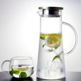 月亮玻璃水壶水杯套装高硼硅玻璃凉水壶大容量冷水壶家用扎壶餐厅