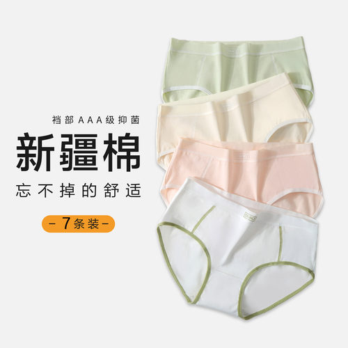 中腰女士纯棉抗菌短裤