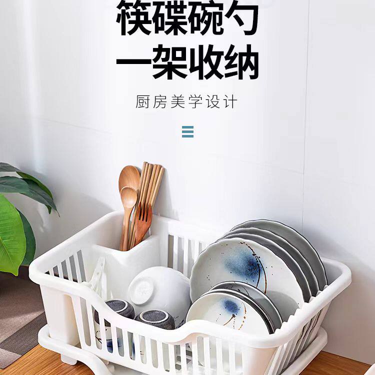厨房台面沥水碗盘架家用碗碟筷