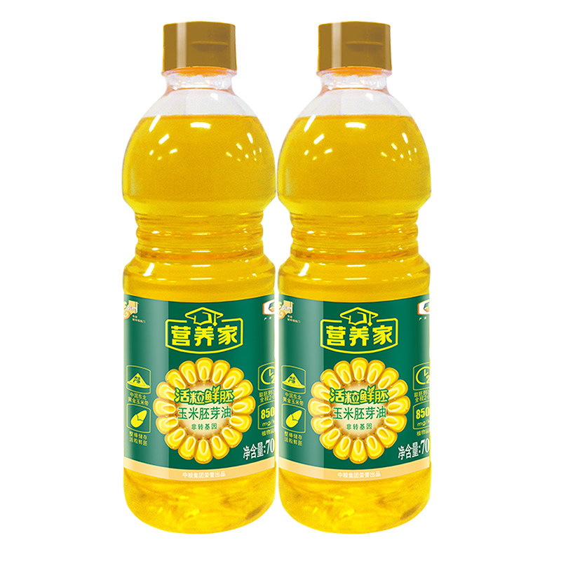 中粮福临门营养家活粒鲜胚玉米胚芽油700ml*2瓶玉米油食用油-D,粮油调味/速食/干货/烘焙,玉米油,淘宝优惠券,粉丝福利购,淘宝优惠卷