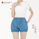 Life 型瑜伽服宽松透气健身习练Iyengar 深浅丹宁蓝瑜伽短裤 新版