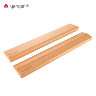 iyengarlife艾扬格瑜伽斜木垫倒立挡板开肩辅助工具实木斜木板