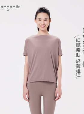 宽松短袖T恤女款时尚休闲轻薄透气圆领上衣百搭新品Iyengar Life