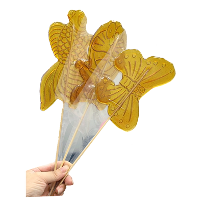 糖画成品大号棒棒糖果卡通造型传统手工艺糖人糖葫芦非模具元旦