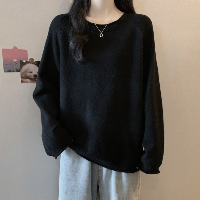 遮肚子打底毛衣针织衫女