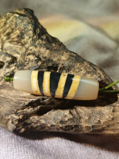 高货小精品藏品级油润包浆七线珠浑厚古朴沧桑玛瑙玉髓珠项链配饰