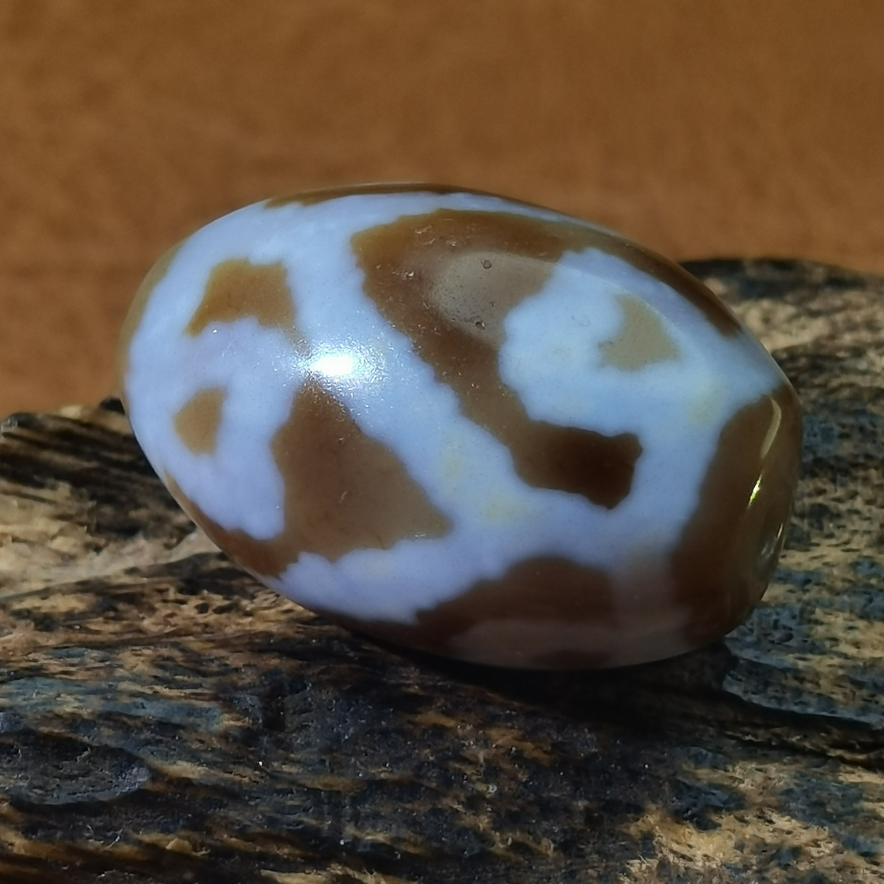 藏区回流嫩色系龟甲莲花达洛圆润油糯玛瑙玉髓珠藏式锁骨链配饰