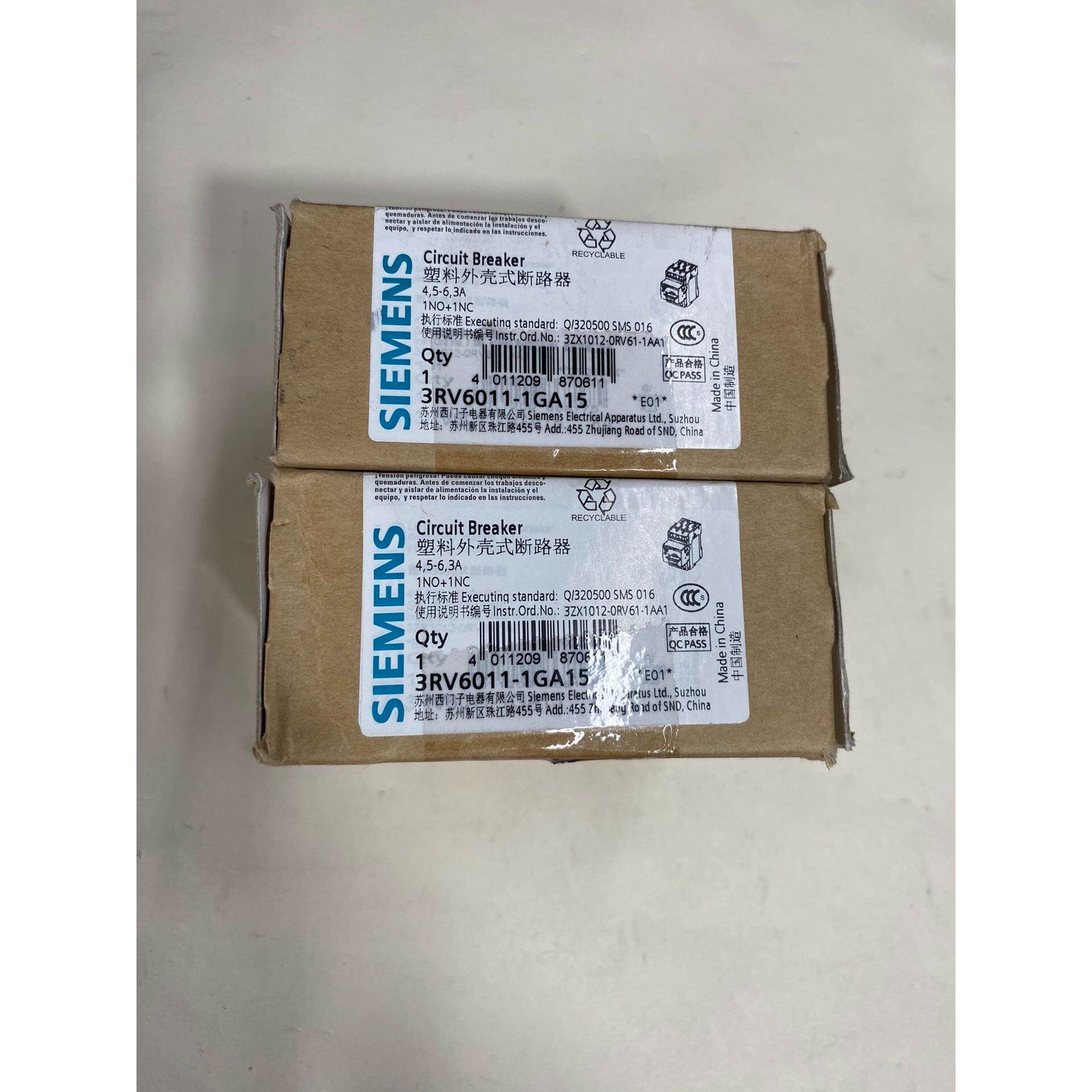 【议价】3RV6011-1GA15西门子电动机保护器，实物图，全新未