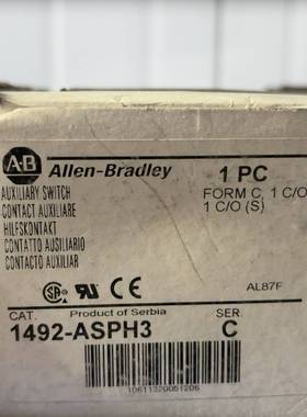 [议价]全新正品AB罗克韦尔1492-ASPH3断路器辅助