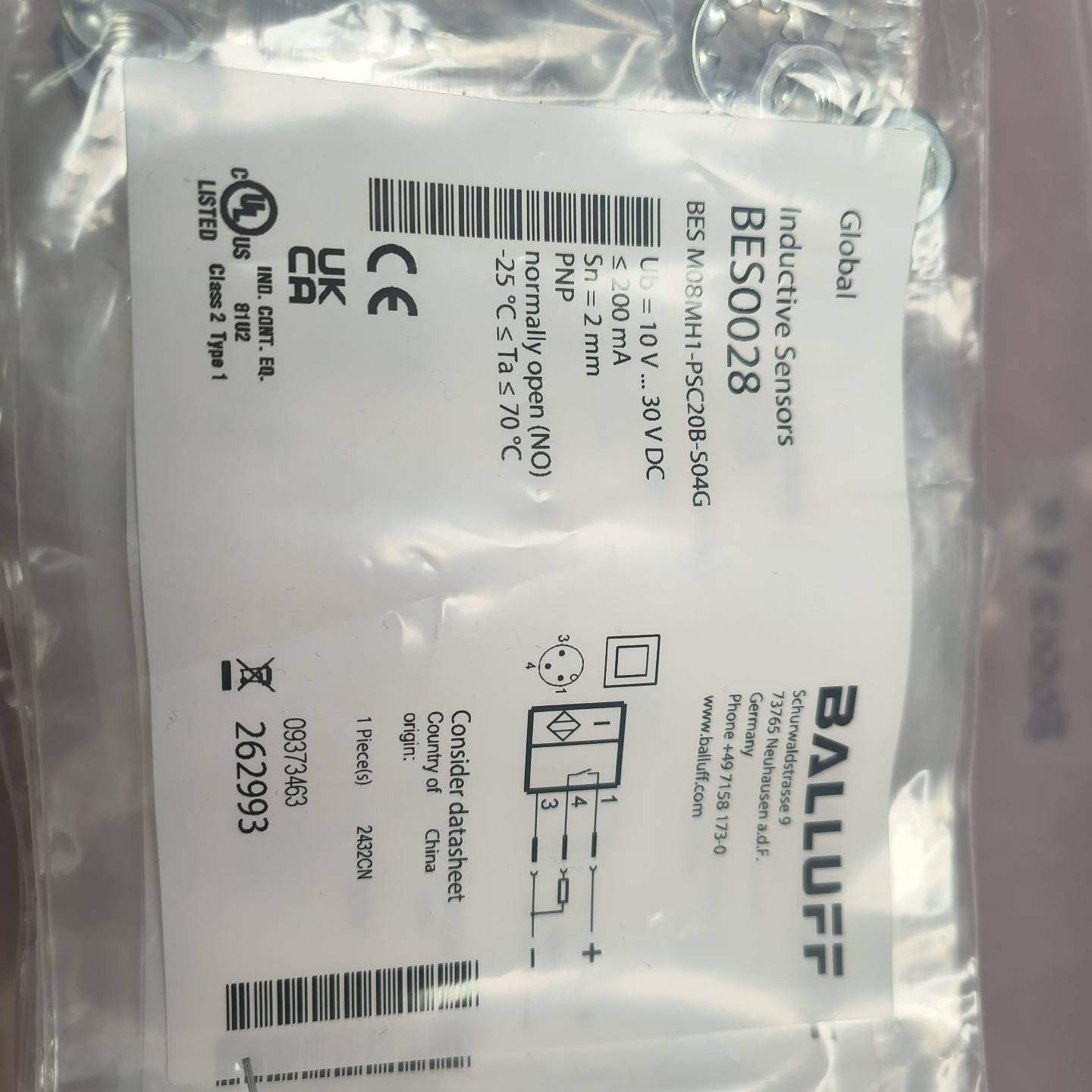 [议价]BES0028巴鲁夫  传感器