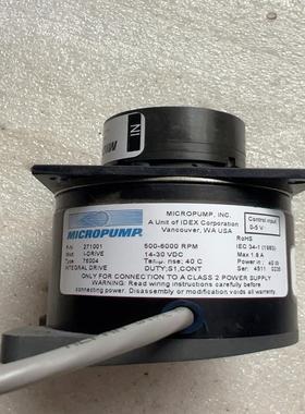 [议价]美国MICROPUMP气体在线油泵，型号271004