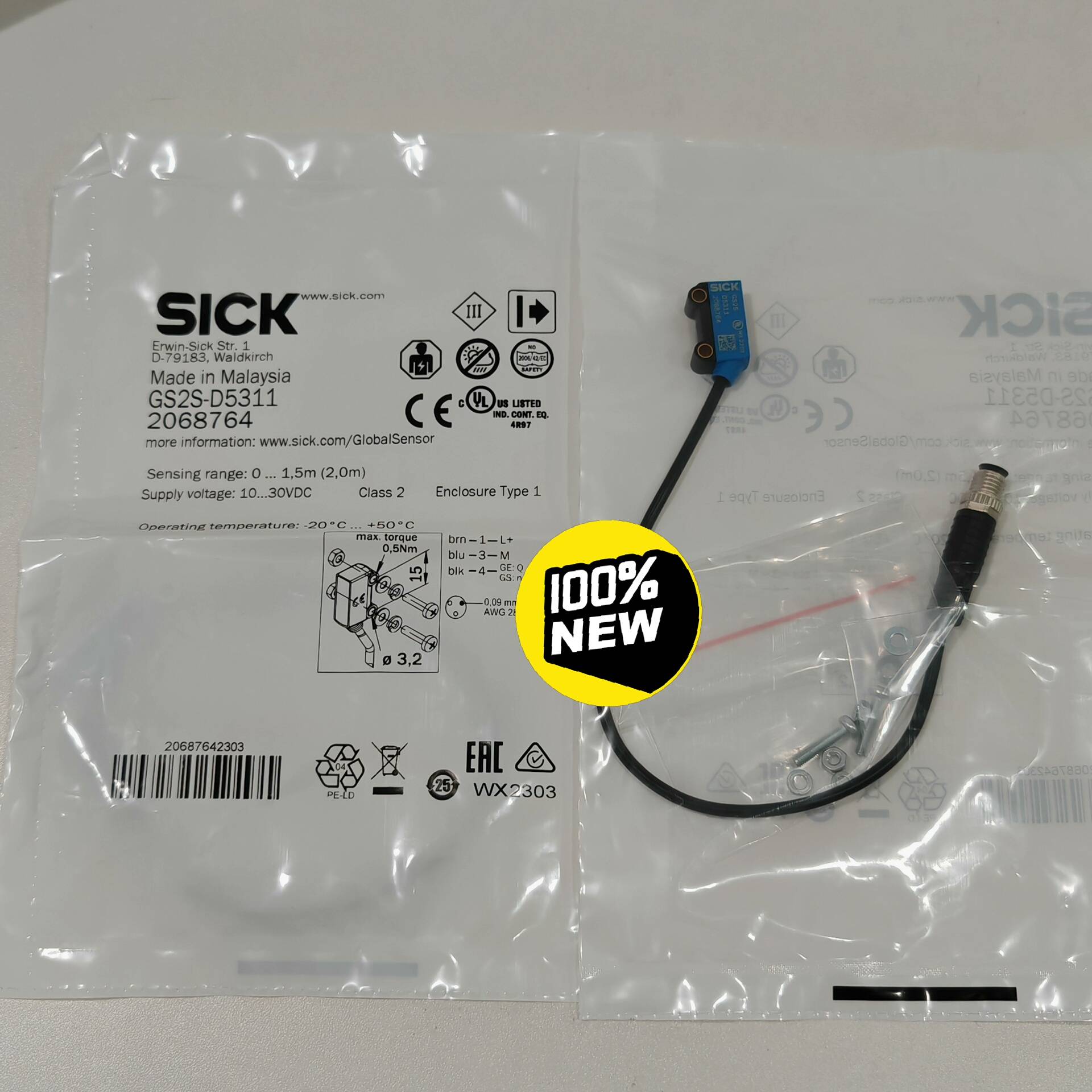 [议价]全新SICK西克光电开关GS2S-D5311，马来西