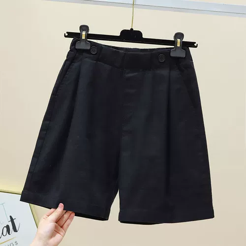 Весенние летние штаны, тонкие шорты для отдыха, коллекция 2023, высокая талия, свободный прямой крой