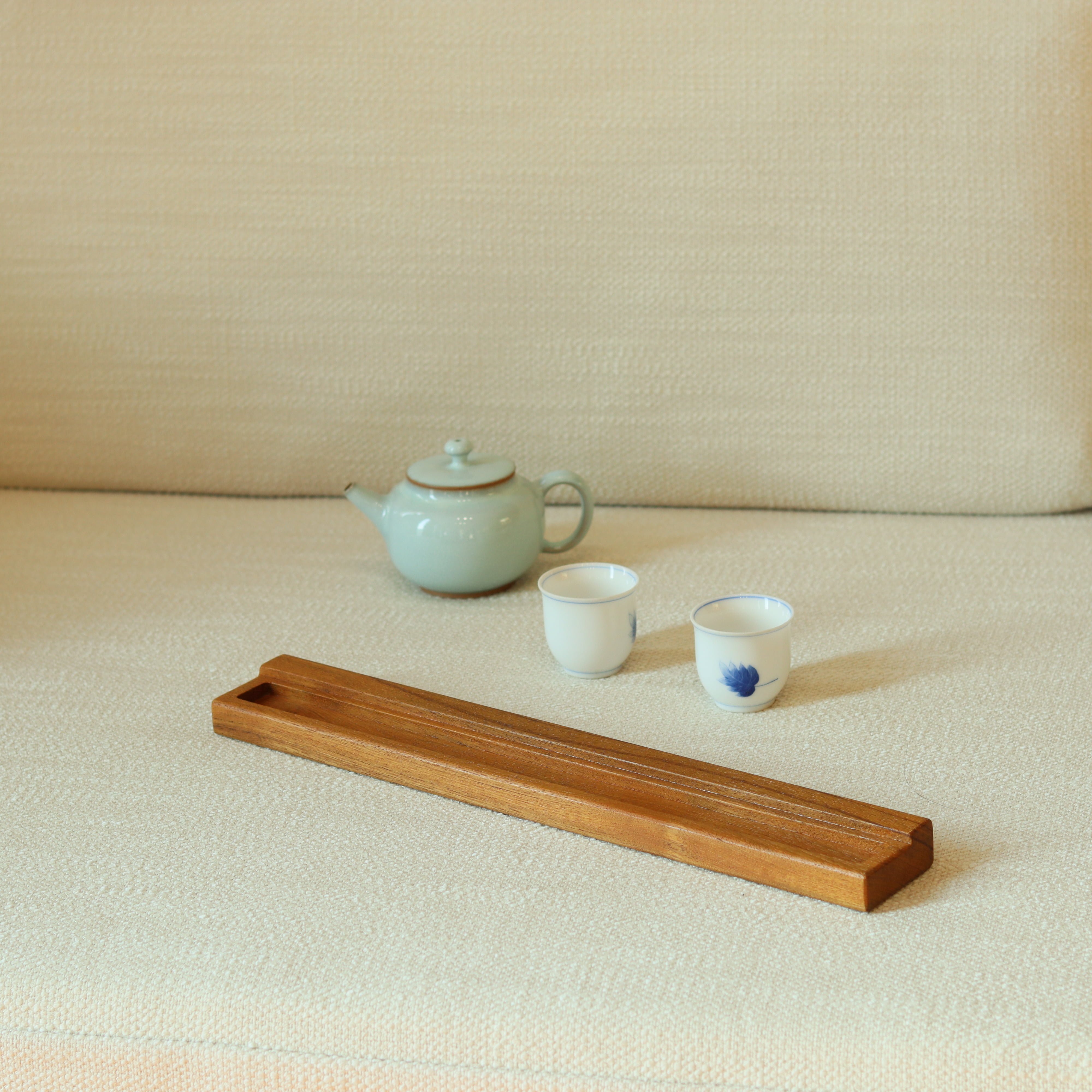 缅柚实木无需安装茶室客厅茶杯架
