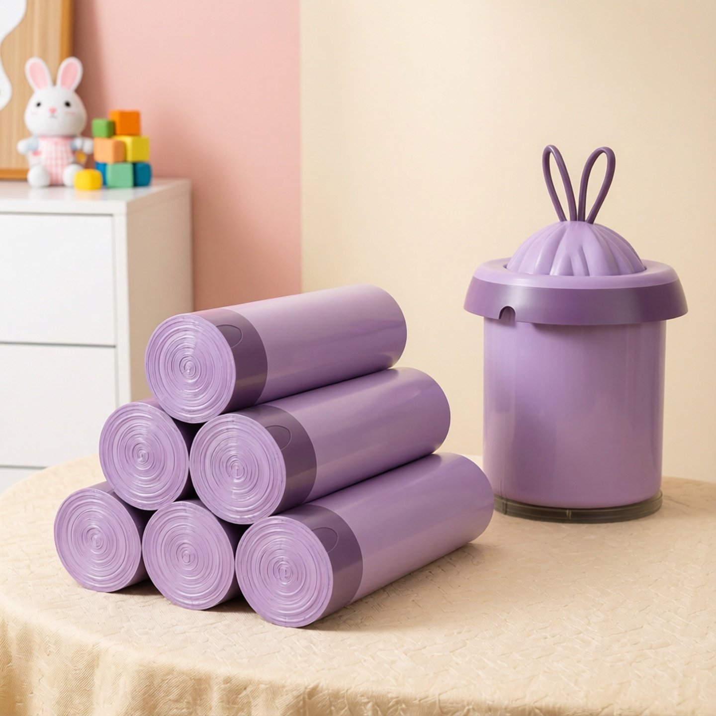 实惠装轻奢紫色新款塑料专用袋收纳特厚清洁垃圾袋家用加大大号,家庭/个人清洁工具,家用垃圾袋,淘宝优惠券,粉丝福利购,淘宝优惠卷