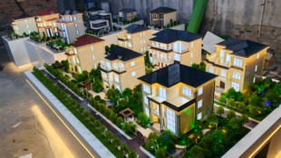 别墅沙盘模型自建房模型展示农村自建房别墅沙盘模型模块房子模型