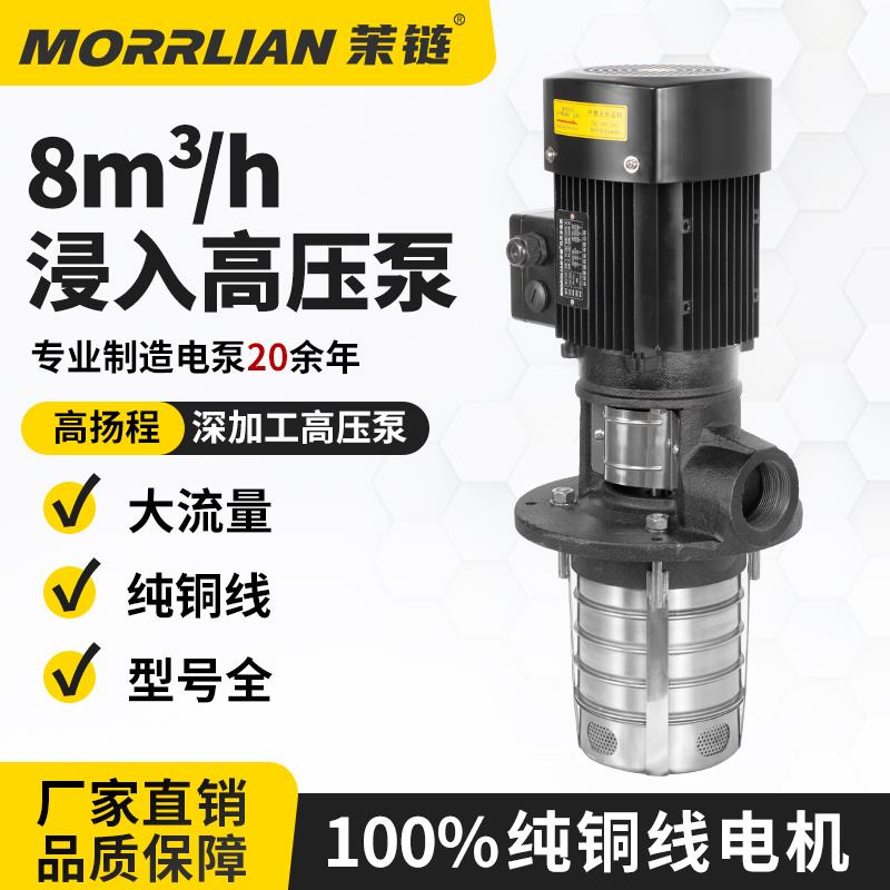 8吨大流量浸入式多级离心泵循环泵清洗CDLK机床数控车床泵切削液