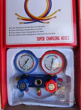 格美COOLMAX加氟表充氟表CM-136G-R22 160 172制冷剂双表雪种表