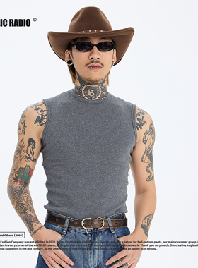 PUBLIC RADIO｜TOKOY2000重磅内搭螺纹背心高级修身坎肩复古马夹