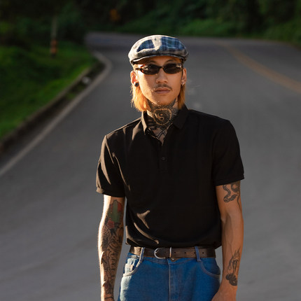 PUBLIC RADIO｜高尔夫先生ミスターゴルフ复古通勤纯色Polo衫短袖