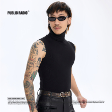 PUBLIC RADIO | 20世纪黑客帝国纪念款高领背心硬核朋克无袖坎肩