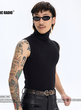 PUBLIC RADIO | 20世纪黑客帝国纪念款高领背心硬核朋克无袖坎肩