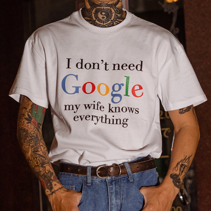 PUBLIC RADIO｜Don‘t need google 250g设计有机纯棉复古短袖T恤