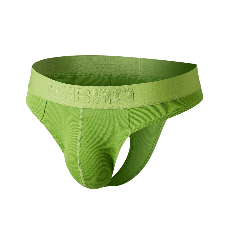 esbro男士个性性感单层弹力u凸提臀丁字裤双丁裤内裤u.
