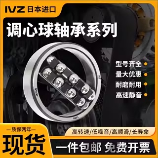 日本IVZ密封调心球轴承1211双列1212 1213 1214 1215 1216 1217RS