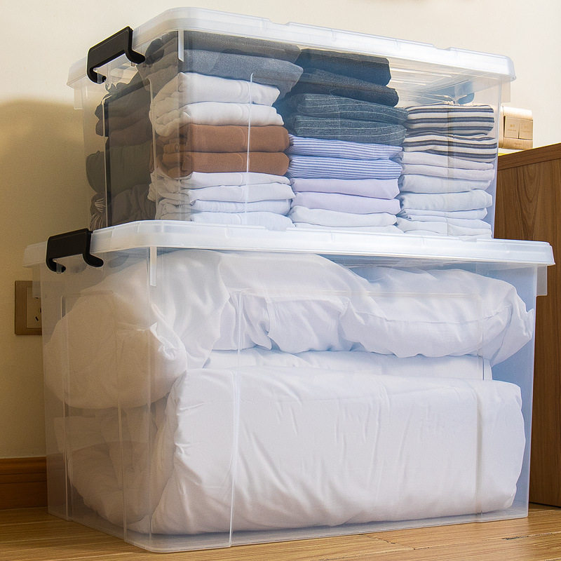 [工厂直销]透明收纳箱被子衣服玩具杂物储物箱大容量塑料收纳盒子,收纳整理,吸尘器收纳架/盒/袋,淘宝优惠券,粉丝福利购,淘宝优惠卷