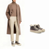 DEAL 2E3531216 羊毛厚绒高帮板鞋 得乐 锁温塑形板鞋