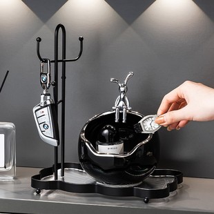 新品玄关钥匙收纳摆件入户进门口鞋柜锁匙轻奢装饰品乔迁新居礼品