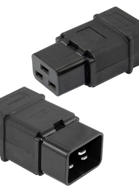 服务器用IEC320-C19插座UPS插头 PDU电源接线可拆插头 三横孔16A