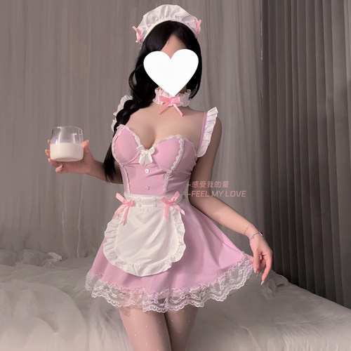 万圣节性感可爱女仆钢托聚拢火辣
