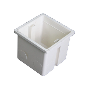 PVC线盒暗盒自攻穿筋86型7公分高塑料暗盒拼装工程预埋75暗装底盒